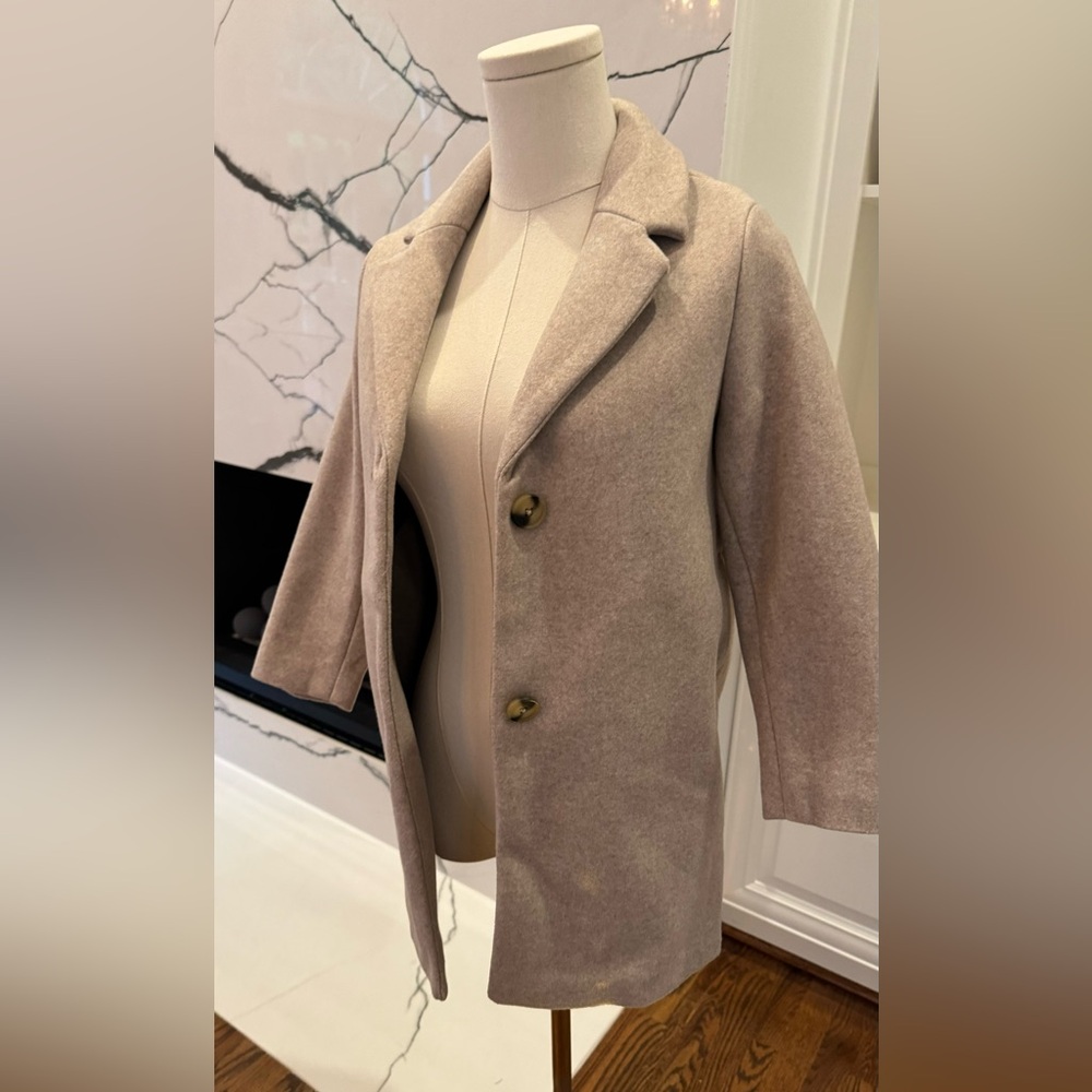 Zara girls tan coat size 8-9 NWT